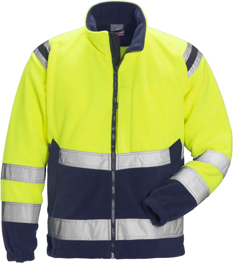 Fristads 4041 FE Fleecejacka röd/svart S