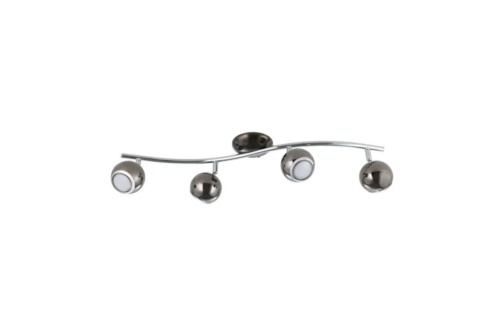 Spotlight Eglo Bimeda med 4 Lampor Nickel-Nero, Krom