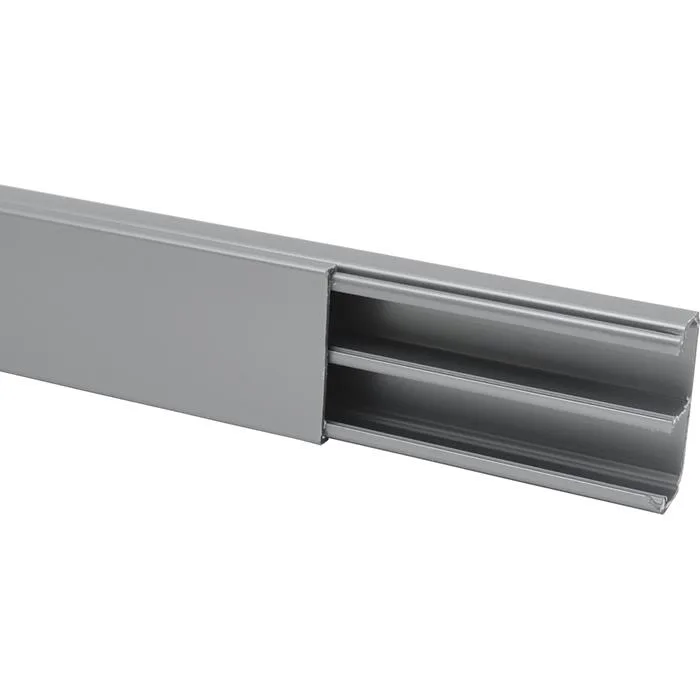 Plasfix 3604-2G Kabelkanal skruvfastsättning, med lock, 2 m 53 x 20 mm, vit