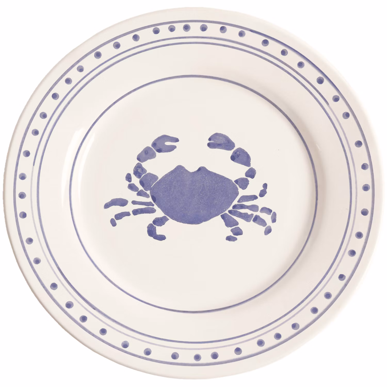 Crab Assiett 22 cm, Blå