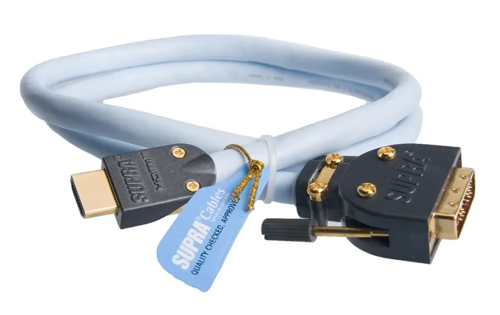 SUPRA 1001101433 HDMI-kabel HDMI x DVI, High Speed 2 m
