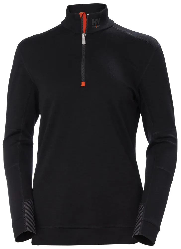 Helly Hansen Workwear Lifa Merino 75210_990 Underställströja svart, dam L