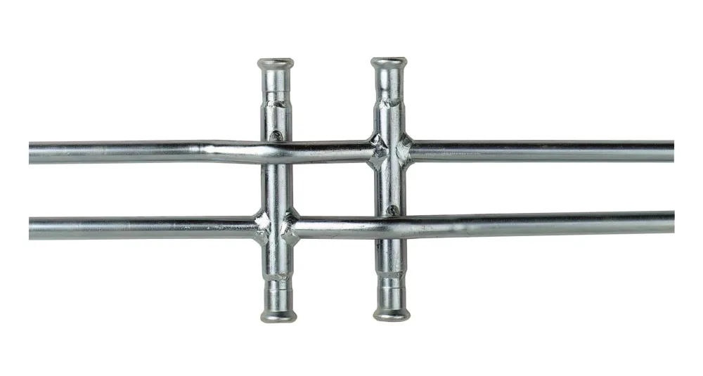 Geberit 1551057 Stamfördelare 60 c/c, elförzinkad 18 x 18 x 12 mm