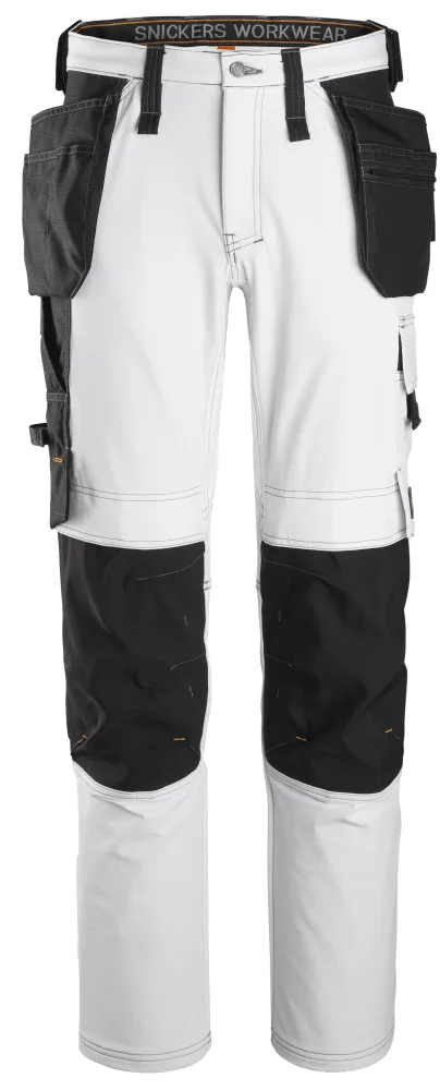Snickers Workwear 6271 AllroundWork Arbetsbyxa stretch, vit/svart 100