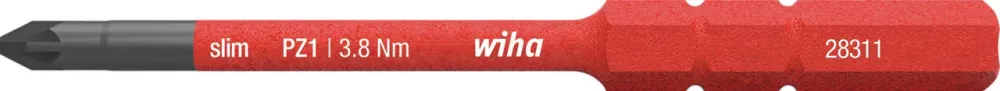 Wiha slimBit 34586 Bits pozidriv, 75 mm, 1000 V PZ2x75 mm