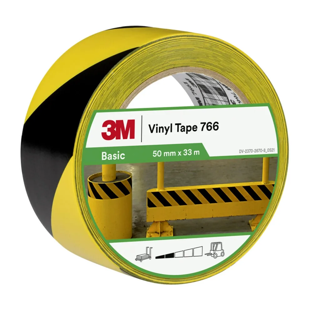3M 766 Varningstejp gul/svart