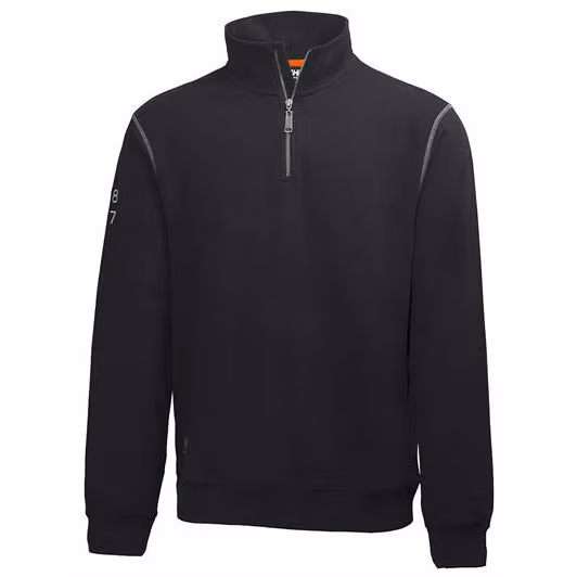 Kjøp Helly Hansen Workwear Svetteskjorte Oxford halvglidelås, svart