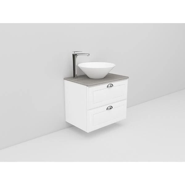 Badrumsmöbel Flexline Modell 11 60cm, Vit, Fasad Ram | Stuvbutiken