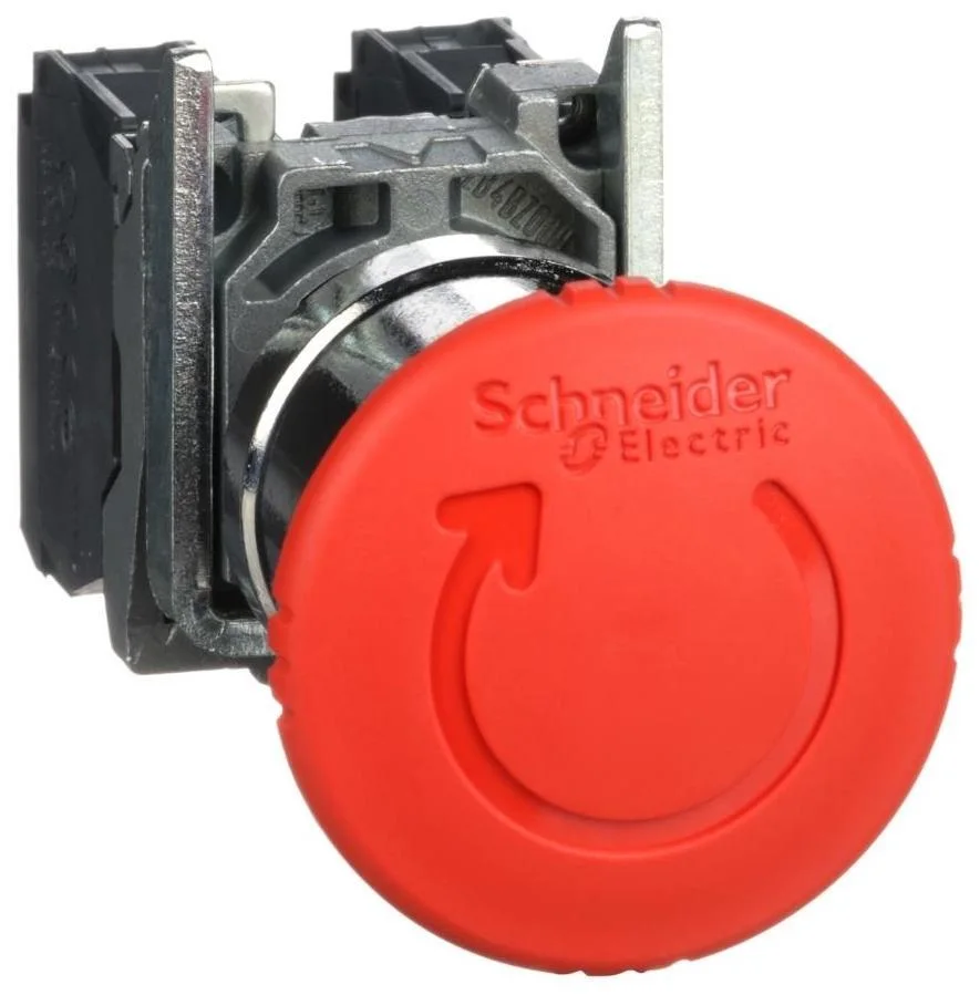 Schneider Electric XB4BS8445 Svamptrycke röd, 40 mm