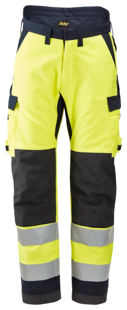 Snickers Workwear 6663 Vinterbyxa varsel, gul/marinblå 48