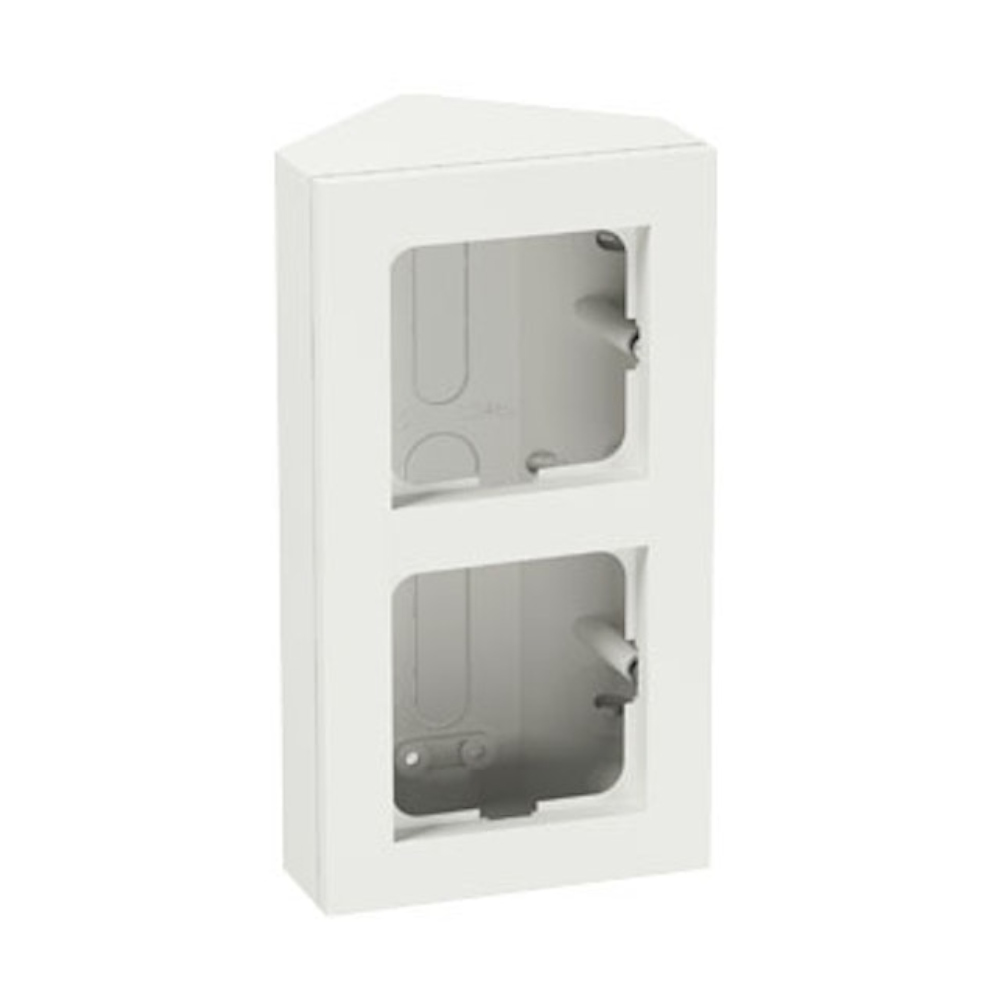 Hörnbox Plus 2-Fack Fjällvit Elko