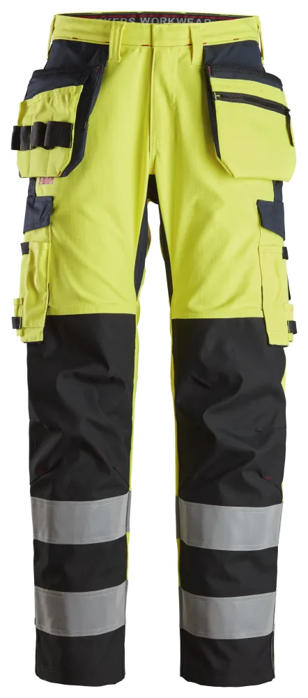 Snickers Workwear 6264 Arbetsbyxa varsel, gul/marinblå 108