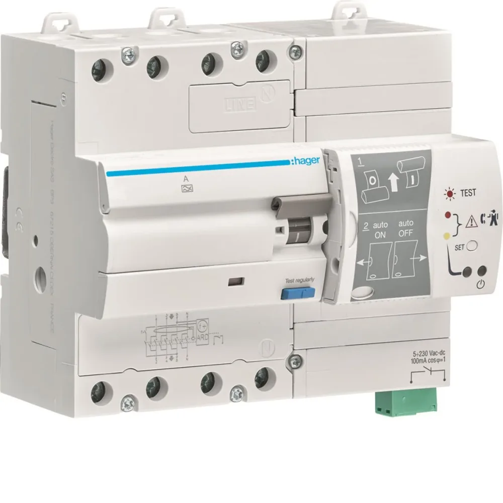 Hager CDA425RA Jordfelsbrytare 4-polig, 400 V 25 A - Bild 2