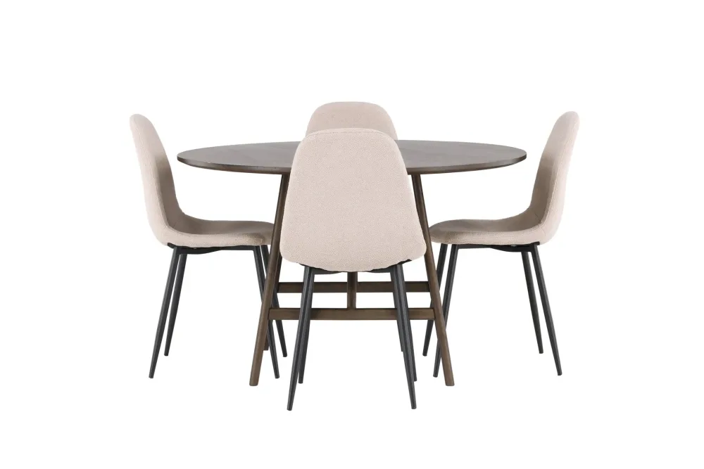 Kaseidon Matgrupp 100 cm Rund med 4 Polar stolar