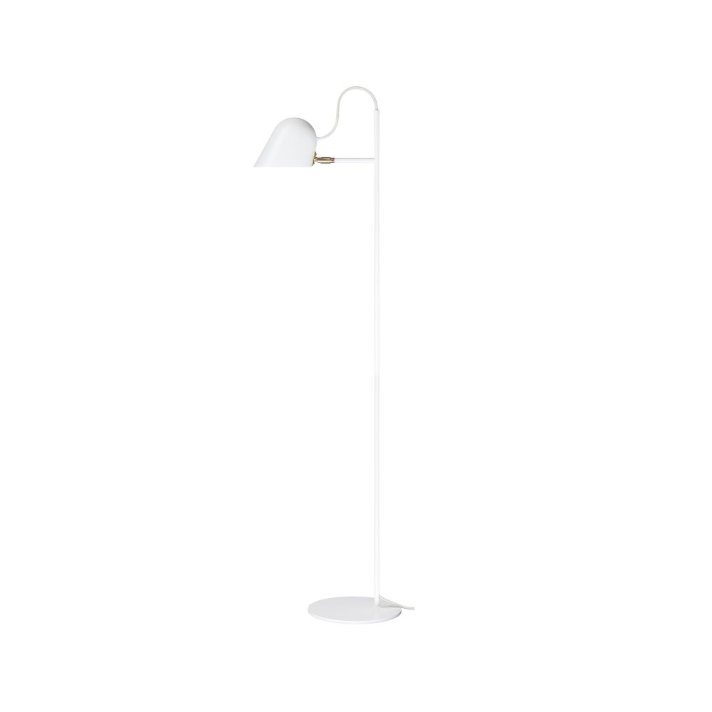 Streck golvlampa, vit, varmgrå textilsladd