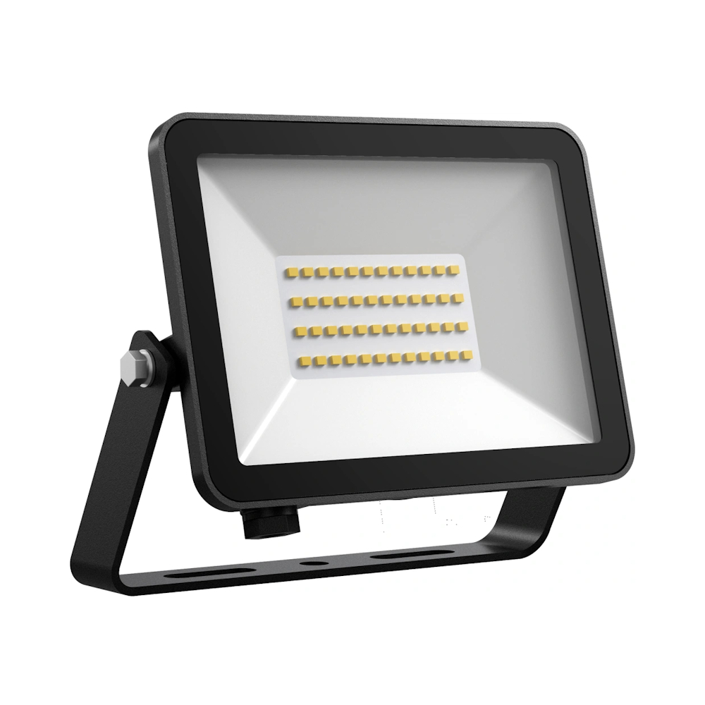 Fox Floodlight 30W 220-240V 2375lm 4000K IP65 Svart Solar Netto