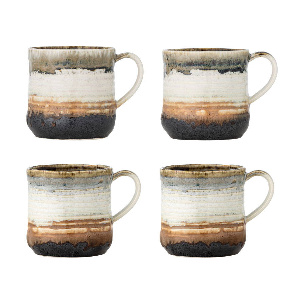 Deana mugg 4-pack, Brun