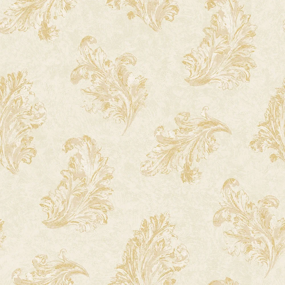 Galerie Wallcoverings Mansion II G68662 Tapet Acanthus Brun/beige
