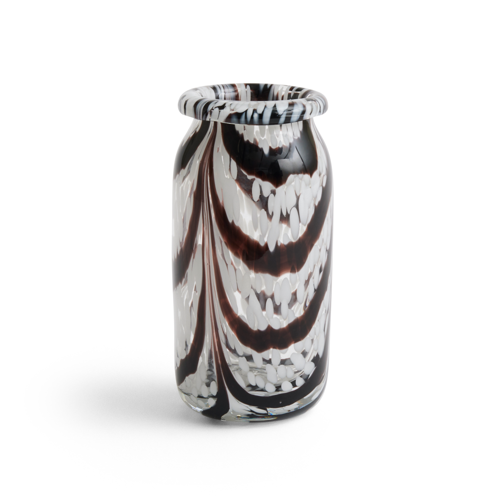 Splash Roll Neck vas XS 19 cm, Coffee and white