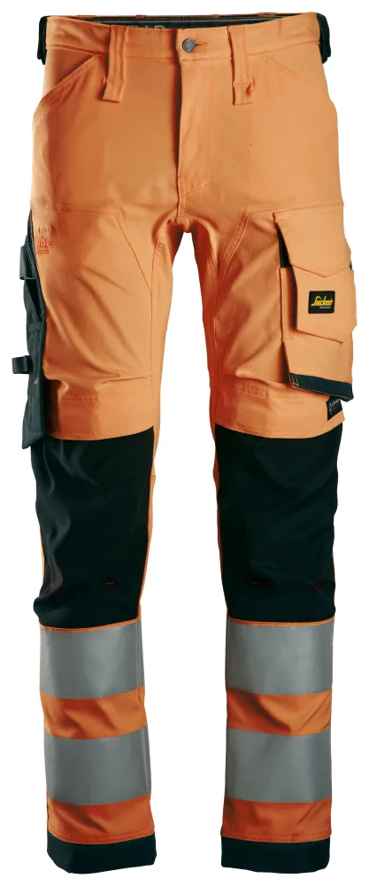 Snickers Workwear 6343 Arbetsbyxa Hi-Viz gul/svart Hi-Viz Gul/Svart