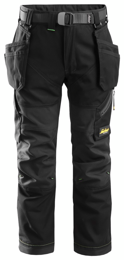 BARNBYXA SNICKERS WORKWEAR SVART STL 140