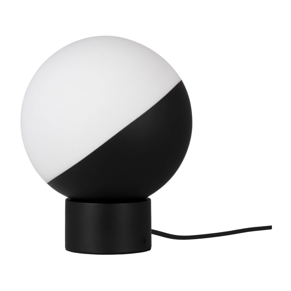Contur bordslampa Ø20 cm, Svart-vit
