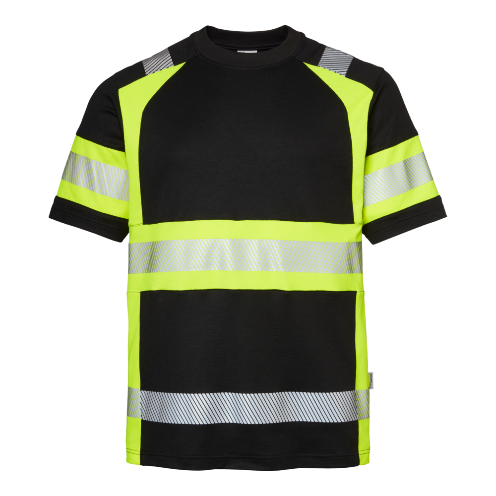 T-SHIRT 600 TOP SWEDE SVART/VARSELGUL M