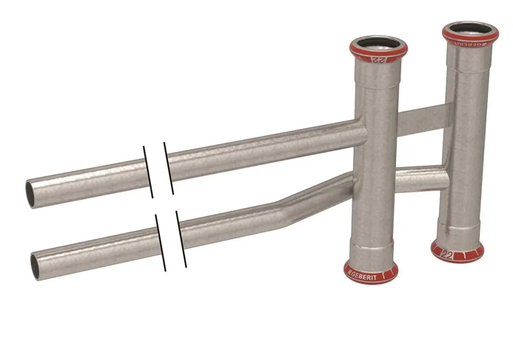 Geberit 1550886 Stamfördelare elförzinkad 15 x 15 x 12 mm - Bild 2