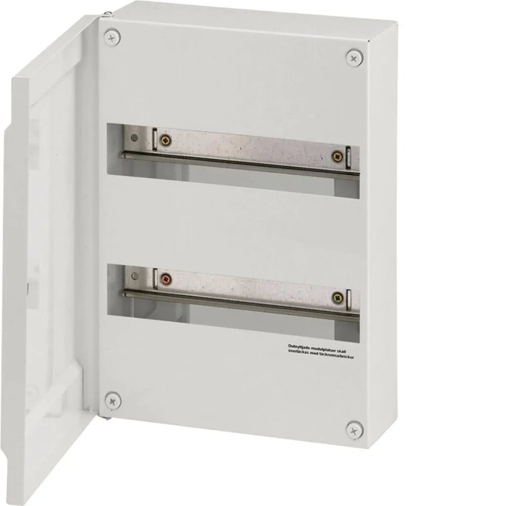 Hager GD418N Normkapsling 18 moduler/rad, utanpåliggande, plåt 4 rader - Bild 2
