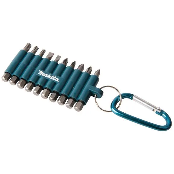 Makita D-65028 Bitssats 50 mm, 10 delar, med karbinhake