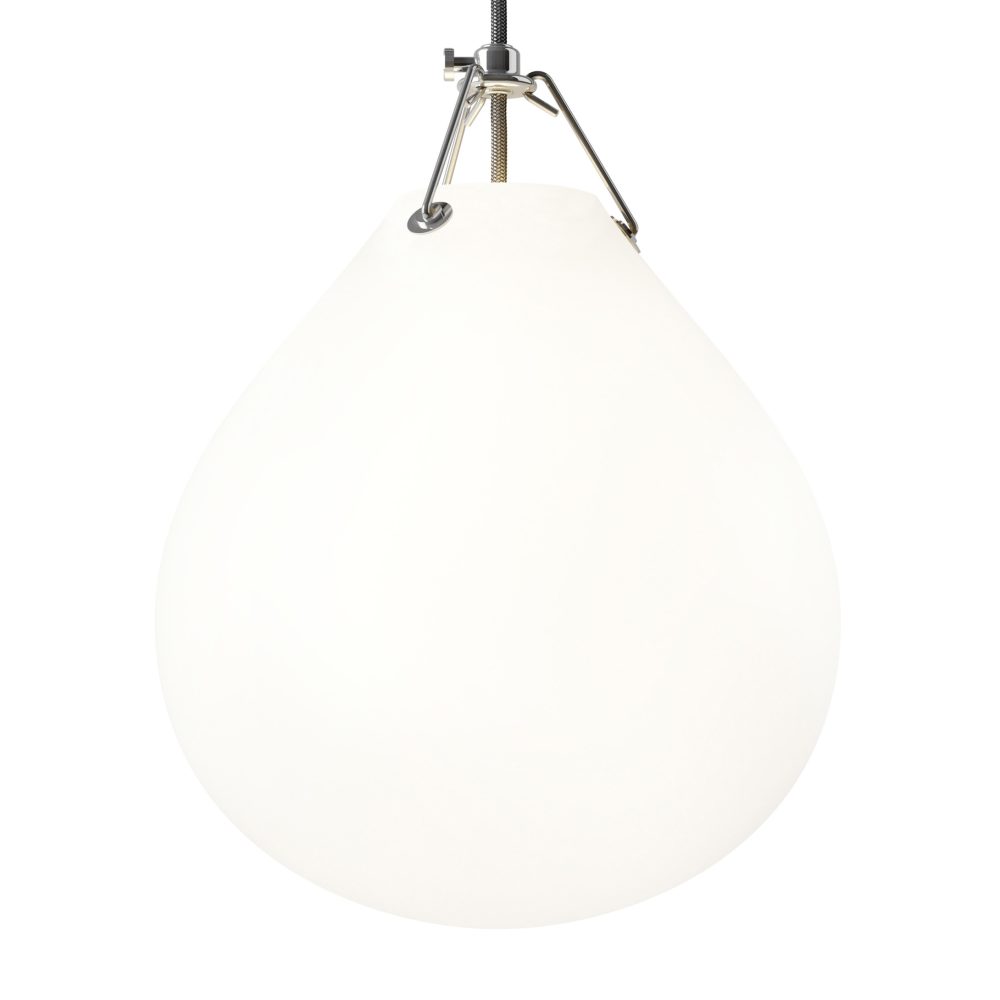 Moser pendel Ø25 cm, Matt vit