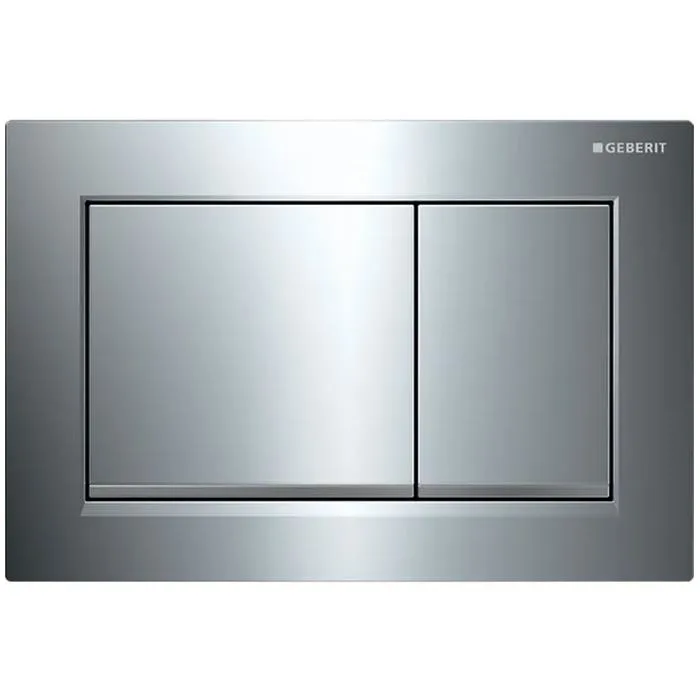 Geberit Omega 30 Spolplatta dubbelspolning, blank krom