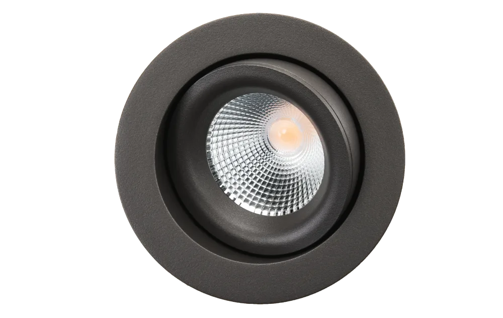 SG Armaturen Junistar Lux Isosafe Downlight 7 W, grafit 560 lm
