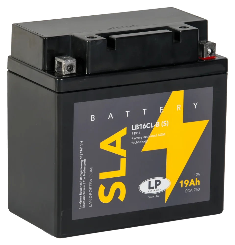 LP Batteries LPYB16CL-B Startbatteri 12V, 19 Ah
