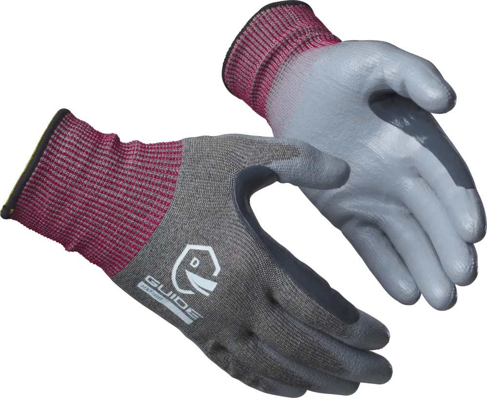 Guide Gloves 6601 Handske PU, skärskydd D, touch 11