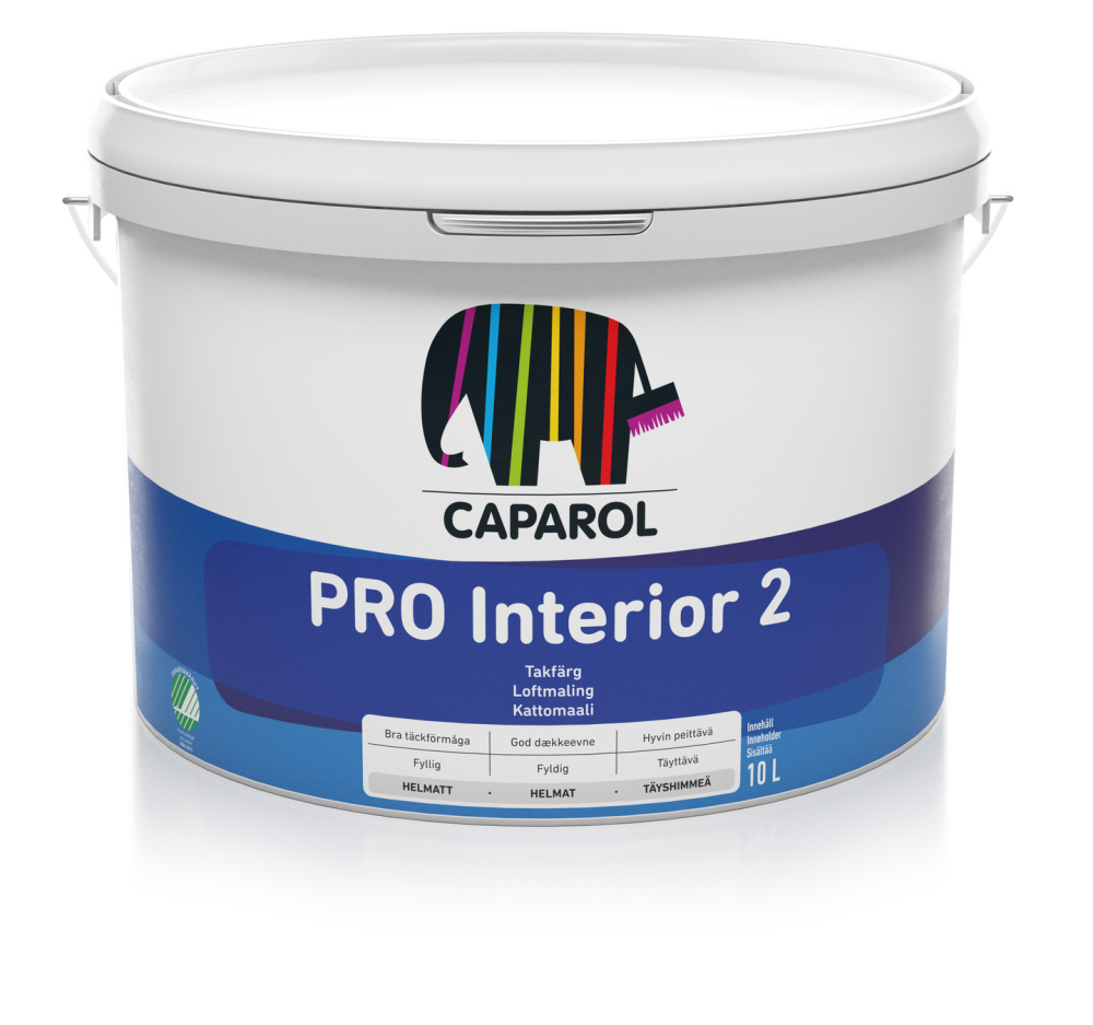 PRO CAPAROL INTERIOR 2 VIT S0500-N 10L, TAKFÄRG