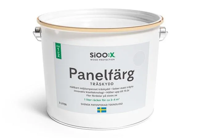 SiOO:X 1610310-SE Panelfärg träskydd, steg 1 Shark Grey