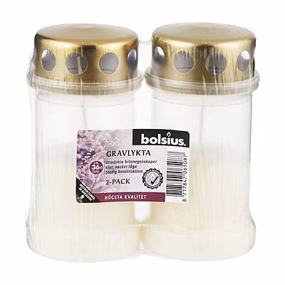 Kjøp Bolsius Oljelys gullokk, 2-pakk