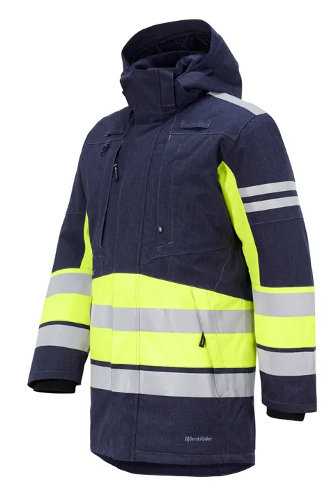 VINTERPARKAS INHERENT VARSEL PARVOTEX 793-1 MARIN/GUL
