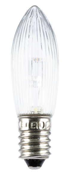 JULLAMPA GELIA TOPPLAMPA LED 0,3W, 10-55V E10 BLISTER KLAR 7ST