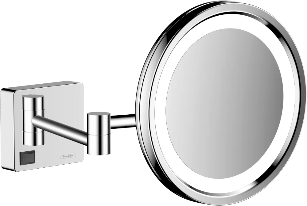 Hansgrohe AddStoris Rakspegel med LED-ljus, 217 mm Borstad svart krom