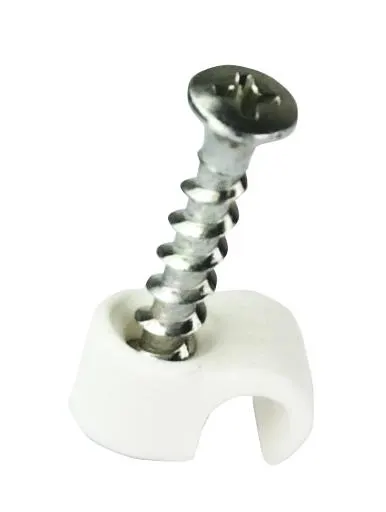 Gelia 050007051 Skruvclips vit, 10-pack 10-14 mm, skruvlängd 38 mm - Bild 2