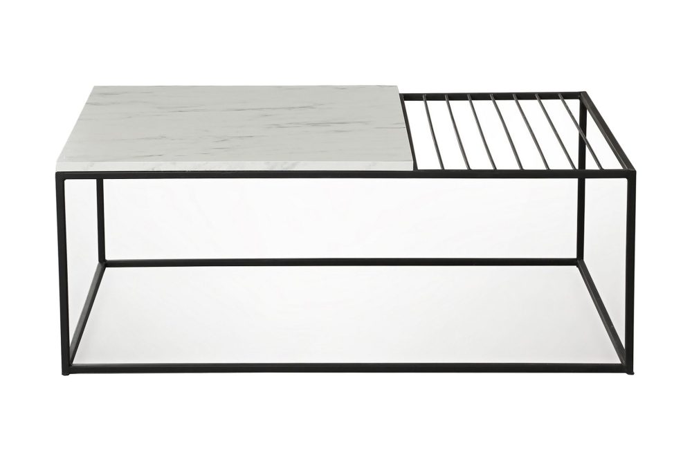 Falan Soffbord 95 cm Marmormönster Ribbor