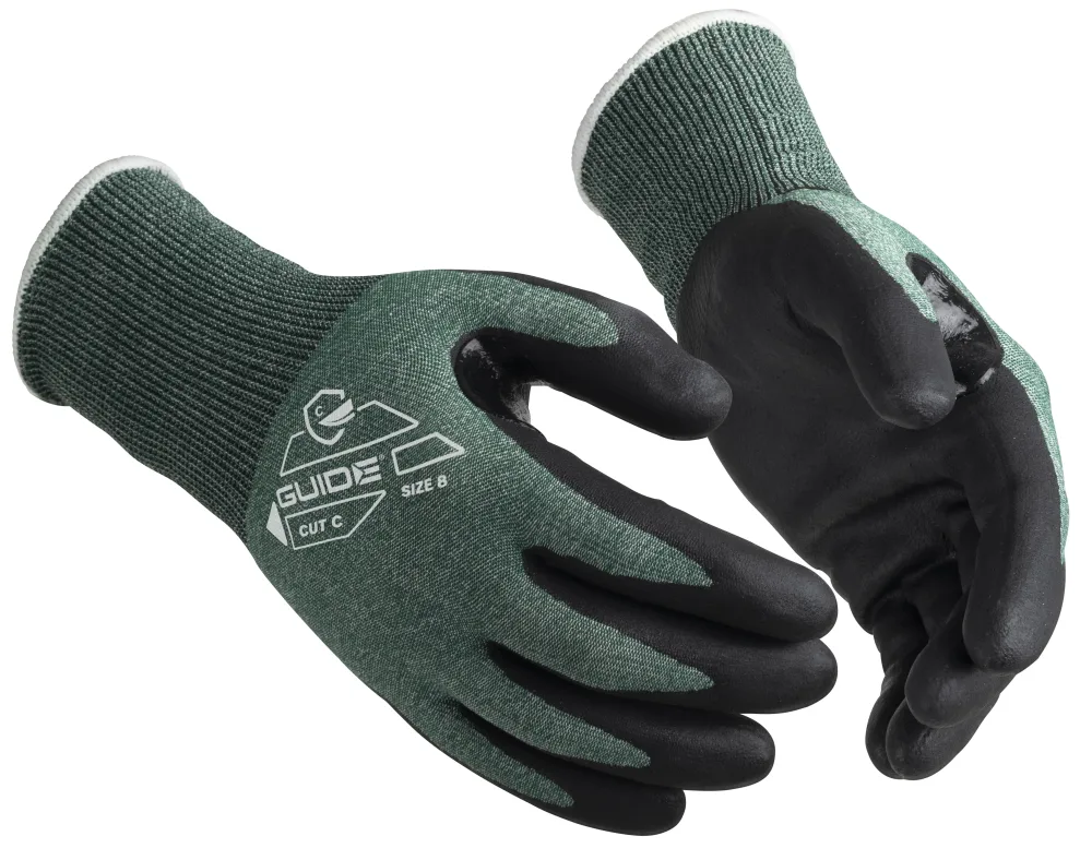 Guide Gloves 330 HP Handske nitril, skärskydd C, touch 9