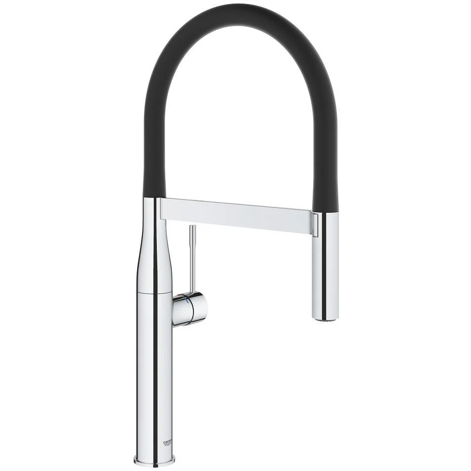 Grohe Essence New Köksblandare högpip, utan maskinavstägning Supersteel