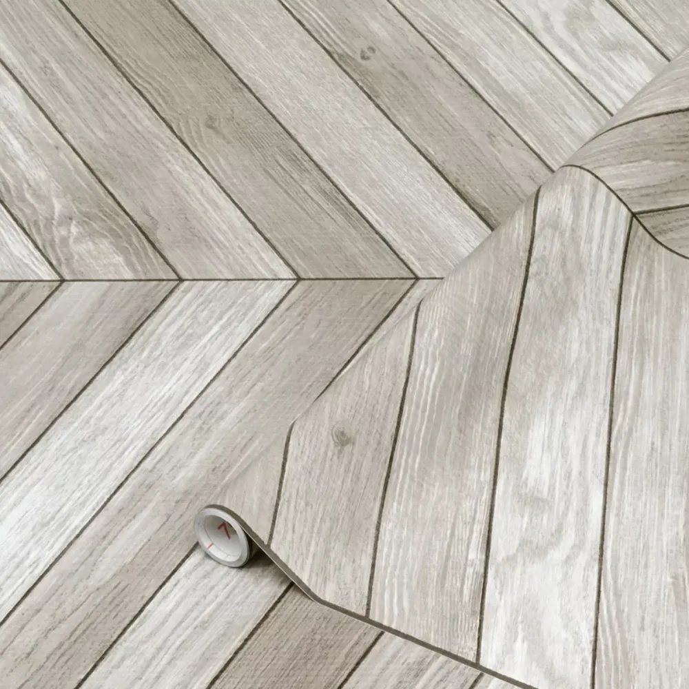 Dekorplast Chevron Grey 67.5cm x2m, Grå - Bild 2