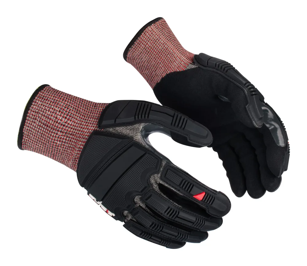 Guide Gloves 6609 Handske nitrildopp, skärskydd D, slagskydd 11