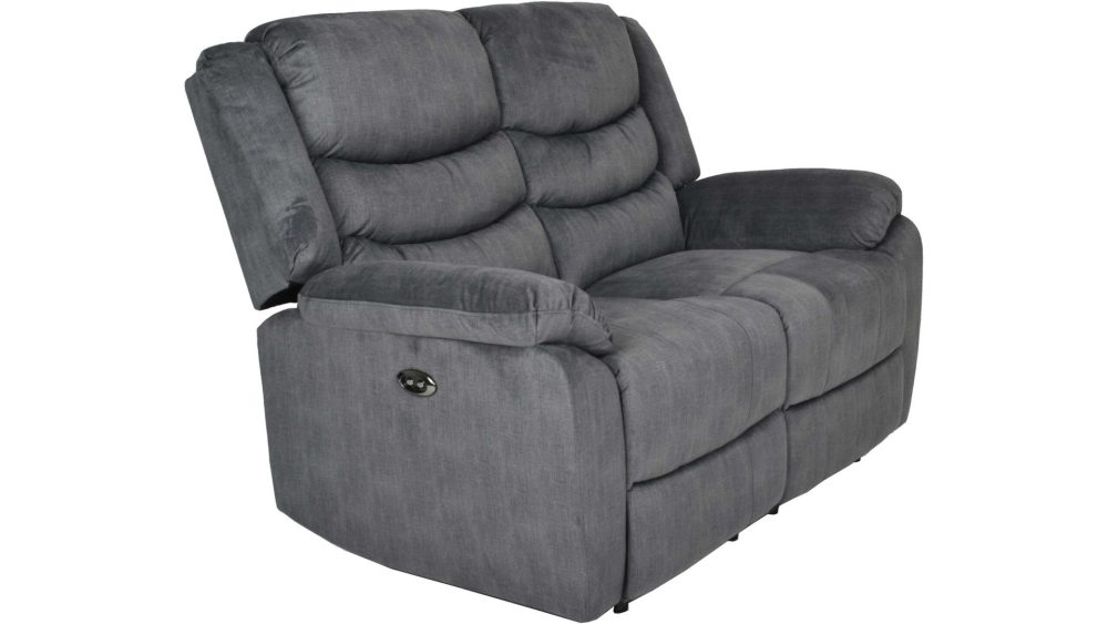 Olvani 2-sits Reclinersoffa i tyg elektrisk