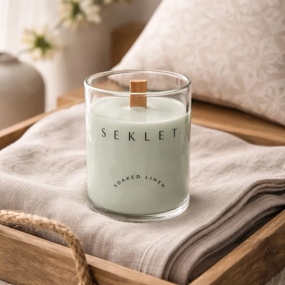 Doftljus Seklet Soaked Linen 9x7cm | Stuvbutiken