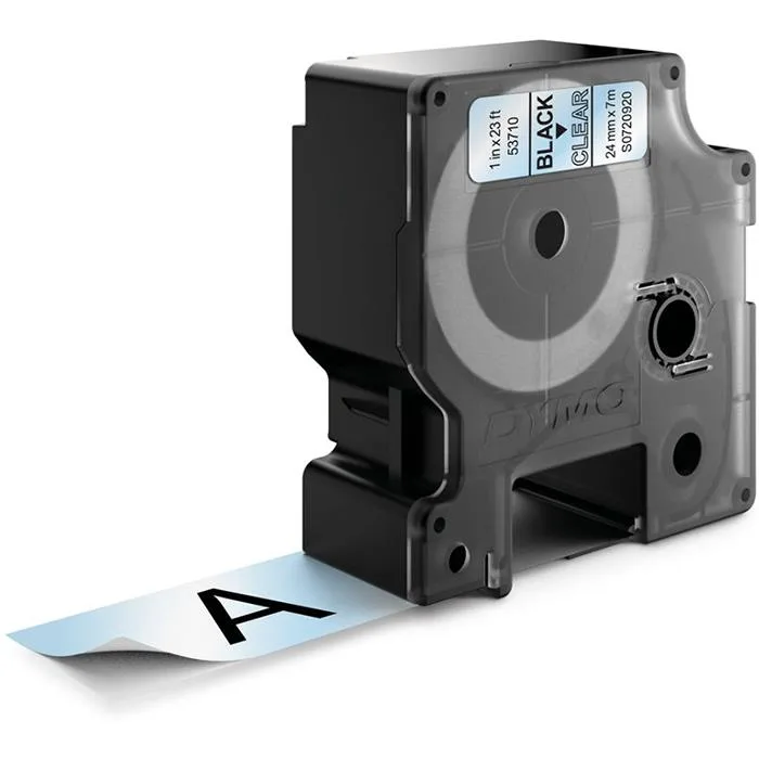 DYMO Standard D1 Tejp 24mm Vit på svart